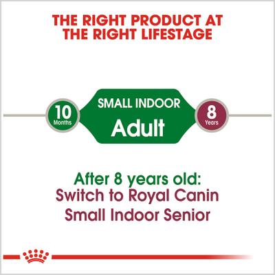 Alimento seco para perros adultos de interior pequeños de Size Health Nutrition, bolsa de 2.5 lb