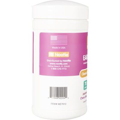 Toallitas húmedas para orejas de perros y gatos con aroma a flor de cerezo japonés, 70 unidades