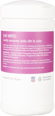 Japanese Cherry Blossom Dog & Cat Ear Wipes, 70 count