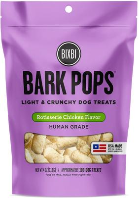 Bark Pops Chicken-Free Sweet Potato & Apple Flavor Light & Crunchy Dog Treats, 4-oz bag