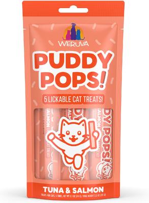 Puddy Pops Chicken Grain-Free Lickable Cat Treats, 0.5-oz tube, 5 count