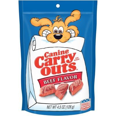 Golosinas para perros con sabor a carne, bolsa de 4.5 oz