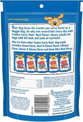 Beef Flavor Dog Treats, 4.5-oz bag