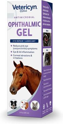 Bundle: Vetericyn Plus Antimicrobial Eye Wash, 3-fl oz bottle + Plus Antimicrobial Ophthalmic Pet Gel, 3-fl oz bottle