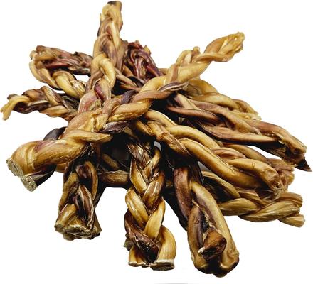 12-in Braided Bully Sticks Dog Treats, 3 count