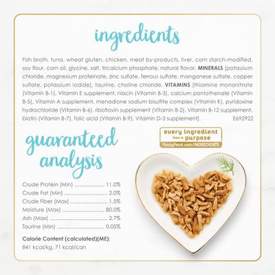 Grilled Tuna Feast in Gravy Canned Cat Food, 3-oz, case of 24