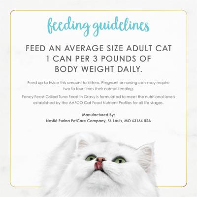 Grilled Tuna Feast in Gravy Canned Cat Food, 3-oz, case of 24