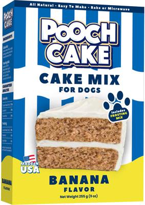 Banana Cake Mix & Frosting Dog Birthday Cake, 9-oz box