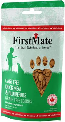 Cage Free Duck Meal & Blueberries Mini Trainer Grain-Free Dog Treats, 8-oz bag