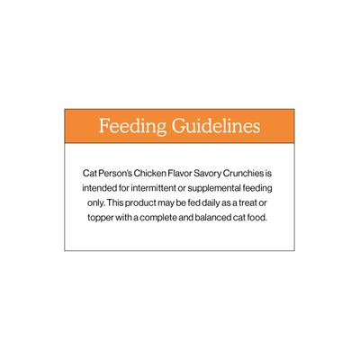 Cat Person by Weruva Savory Chicken Grain-Free Crunchy Cat Treats, 2-oz bag