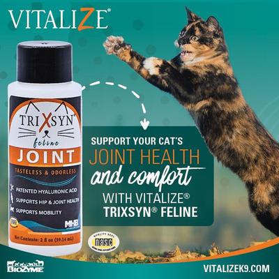 Trixsyn Feline Hyaluronan Joint Support Cat Supplement, 2-fl oz bottle