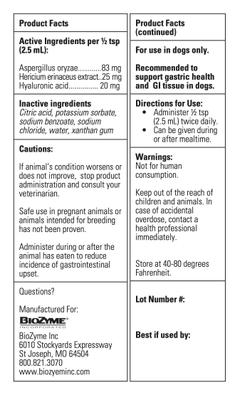 Alimend K9 Canine Stomach Comfort & Protection Dog Supplement, 6-fl oz bottle