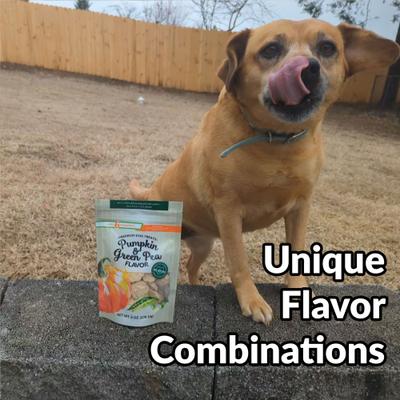 Premium Carrot & Peanut Butter Crunchy Dog Treats, 6-oz bag, case of 6