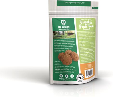 Premium Pumpkin & Green Pea Crunchy Dog Treats, 6-oz bag, case of 6