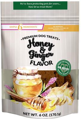 Premium Honey & Ginger Crunchy Dog Treats, 6-oz bag, case of 6