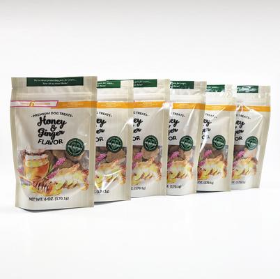 Premium Honey & Ginger Crunchy Dog Treats, 6-oz bag, case of 6