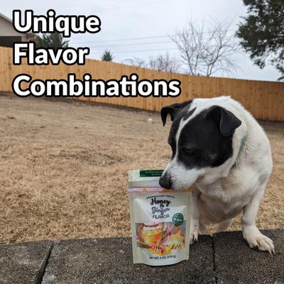 Premium Honey & Ginger Crunchy Dog Treats, 6-oz bag, case of 6