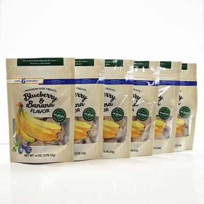 Premium Blueberry & Banana Crunchy Dog Treats, 6-oz bag, case of 6