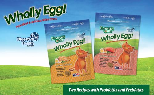 Wholly Egg Chicken Cat Treats, 2.5-oz bag