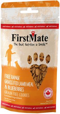 Free Range Grass Fed Lamb & Blueberries Mini Trainer Grain-Free Dog Treats, 8-oz bag