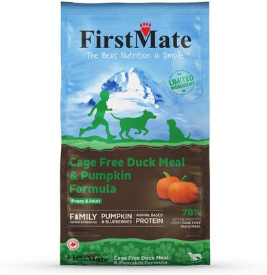 Limited Ingredient Cage Free Duck Meal & Pumpkin Formula Dog Food, 25-lb bag