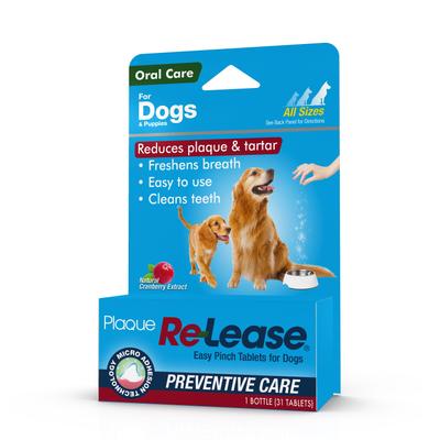 Plaque Re-Lease Dental Health Dog Supplement, 31 count