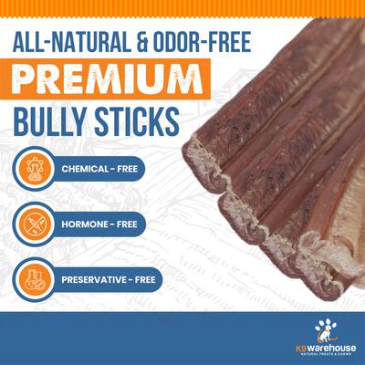 Thin 6-inch Bully Sticks Dog Treats, 6 count