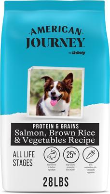 Protein & Grains Salmon, Brown Rice & Vegetables Recipe Dry Dog Food, 28-lb bag