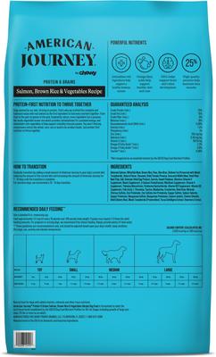 Protein & Grains Salmon, Brown Rice & Vegetables Recipe Dry Dog Food, 28-lb bag