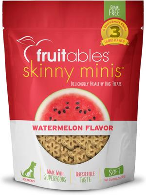 Bundle: Variety Pack - Fruitables Skinny Minis Pumpkin & Berry Flavor Dog Treats, Watermelon & Bison Flavors