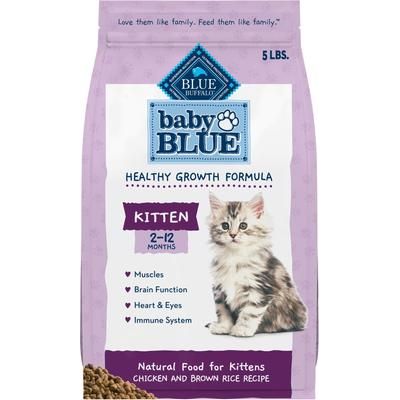 Alimento seco para gatos Baby BLUE Kitten con receta de pollo y arroz integral, bolsa de 5 lb