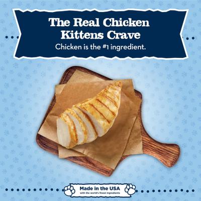 Alimento seco para gatos Baby BLUE Kitten con receta de pollo y arroz integral, bolsa de 5 lb