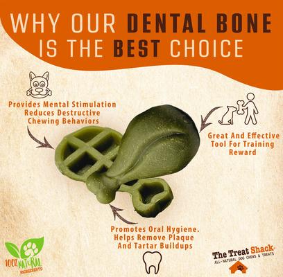 3 to 4-in Mint Dental Dog Treats, Medium, 1-lb bag