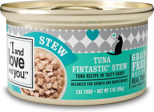 Tuna Fintastic Stew Grain-Free Canned Cat Food, 3-oz, case of 24