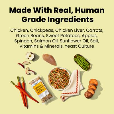 Freshly-Made Frozen Human-Grade Variety Pack Dog Food, 32 to 36-oz pouches, bundle of 6