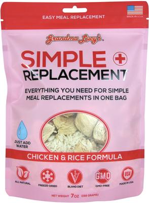 Simple Replacement Anti-Diarrhea Freeze-Dried Dog & Cat Meal Replacement, 7-oz bag