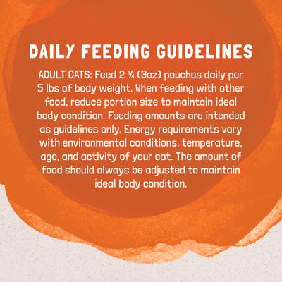 Comida para gatos sin cereales Platefulls Turkey, Chicken & Duck Formula en salsa, bolsitas de 3 oz, caja de 24