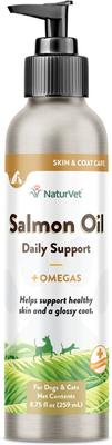 Salmon Oil Plus Omegas Liquid Skin & Coat Supplement for Cats & Dogs, 17-fl oz bottle