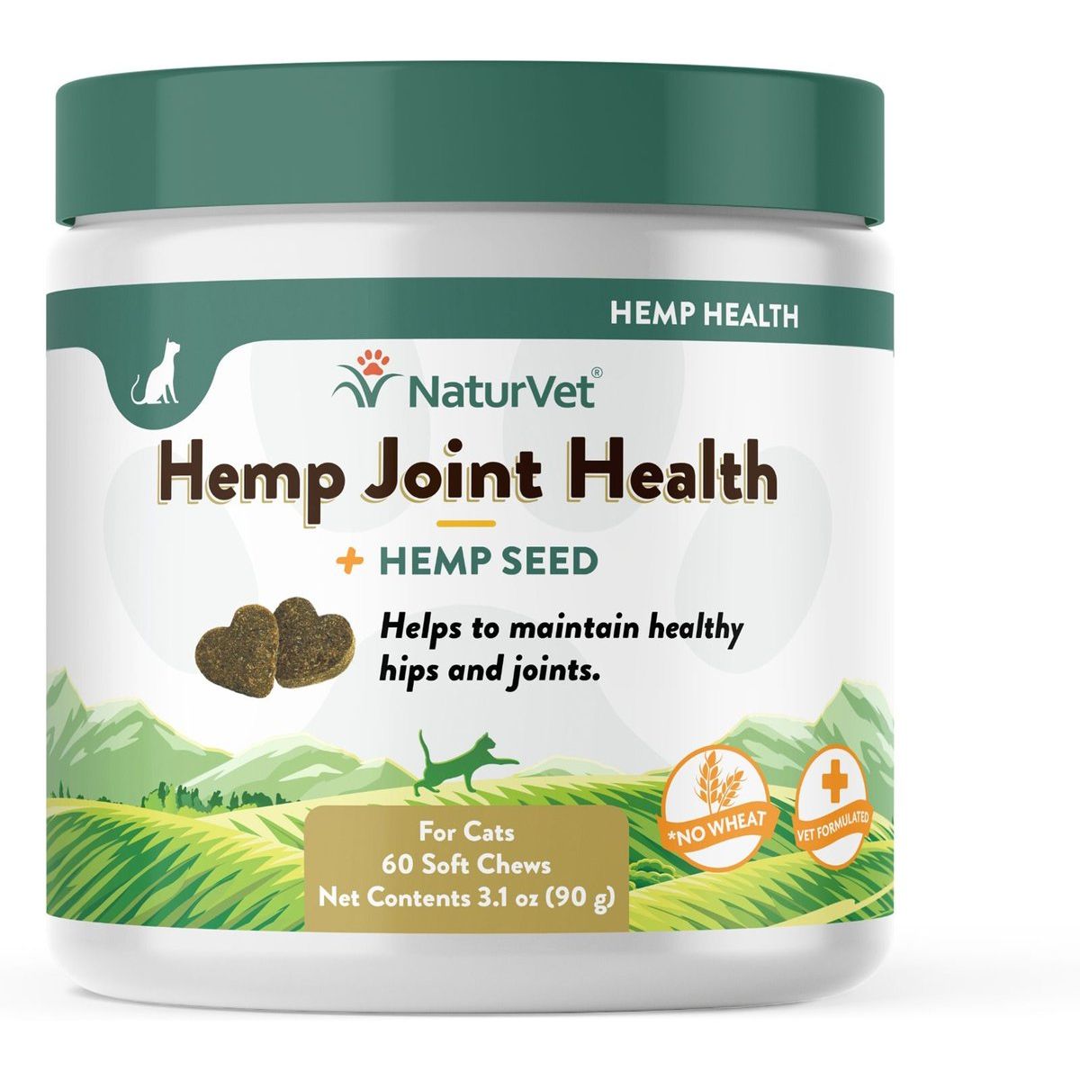 NaturVet Hemp Joint para gatos, 60 masticables