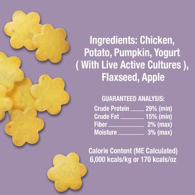 Living Treats Healthy Gut Pumpkin Flavor Freeze-Dried Dog Treats, 3-oz bag