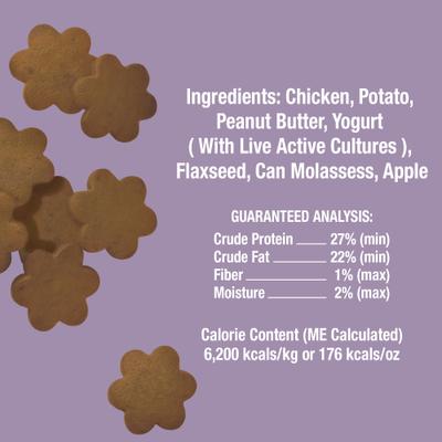 Living Treats Healthy Gut Peanut Butter Flavor Freeze-Dried Dog Treats, 3-oz bag
