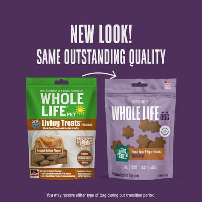 Living Treats Healthy Gut Peanut Butter Flavor Freeze-Dried Dog Treats, 3-oz bag