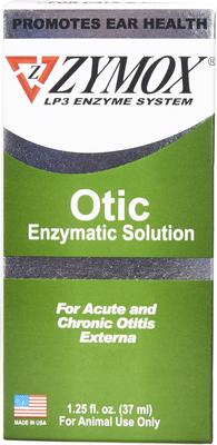 Bundle: Zymox Otic Ear Infection Treatment without Hydrocortisone, 1.25-fl oz bottle + Enzymatic Ear Cleanser for Dogs & Cats, 4-fl oz bottle