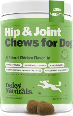 Advanced Hip & Joint Chicken Flavor Dog Supplement, 17-oz Canister, 120 Count