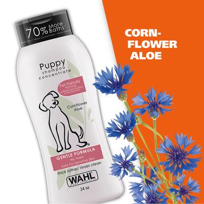 Gentle Formula Tearless Puppy Shampoo, Cornflower & Aloe Scent, 24-fl oz bottle