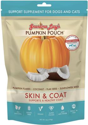Pumpkin Pouch Skin & Coat Freeze-Dried Dog & Cat Food Topper, 6-oz bag