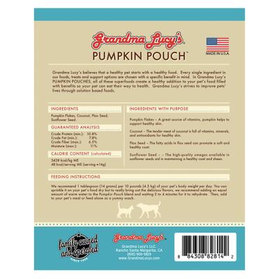 Pumpkin Pouch Skin & Coat Freeze-Dried Dog & Cat Food Topper, 6-oz bag