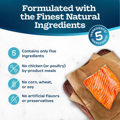 Tastefuls Adult Natural Purees Salmon Wet Cat Food, 3-oz pouch, case of 12