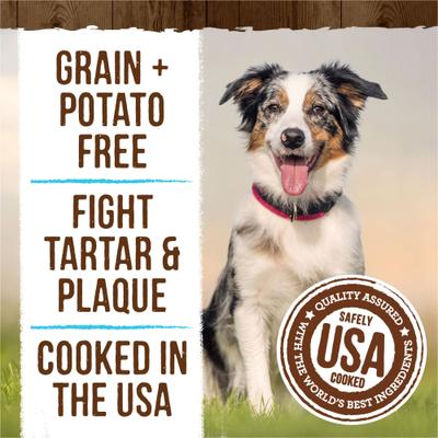 Fresh Kisses Double-Brush Mint Breath Strip Infused Medium Dental Dog Treats, 6 count