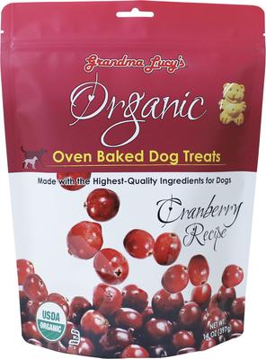 Bundle: Variety Pack - Grandma Lucy's Organic Apple Oven Baked Dog Treats, Cranberry & Lemon Honey Flavors